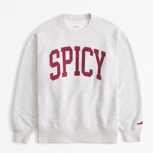 Abercrombie Sunday Crew Sweatshirt Spicy